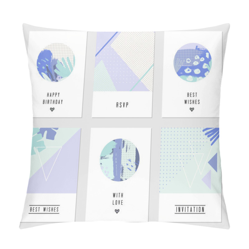 Personality  Abstract Design Cards Set Pillow Covers