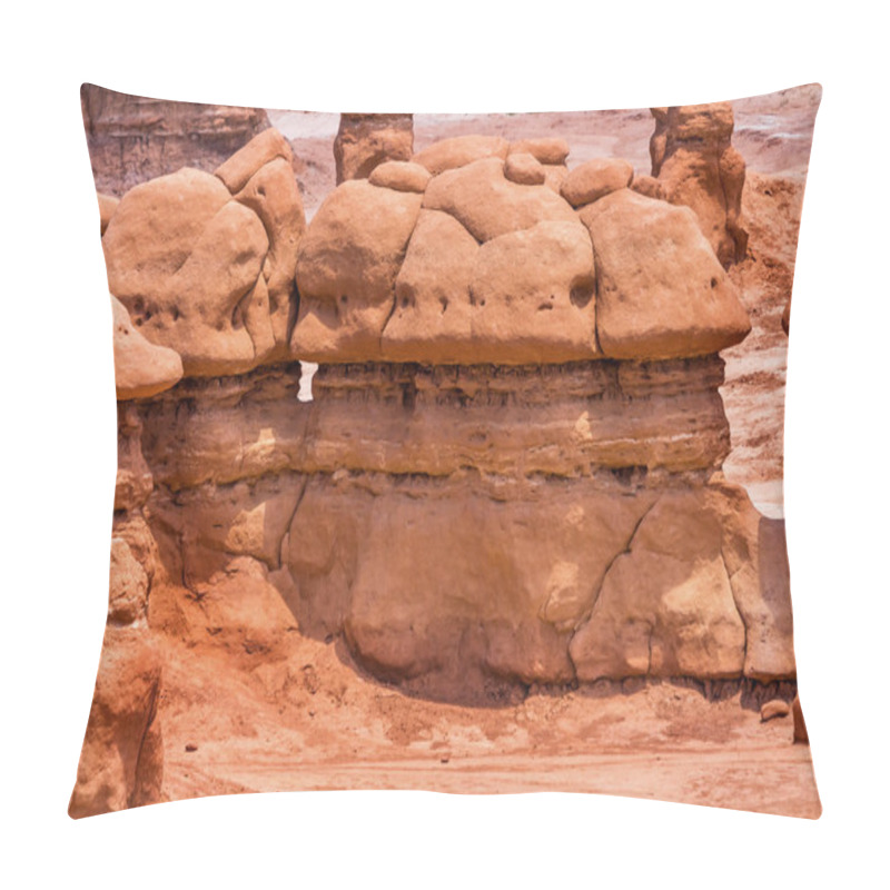 Personality  Mushroon Shaped Hoodoos Goblin Valley State Park Rock Canyon Uta Pillow Covers