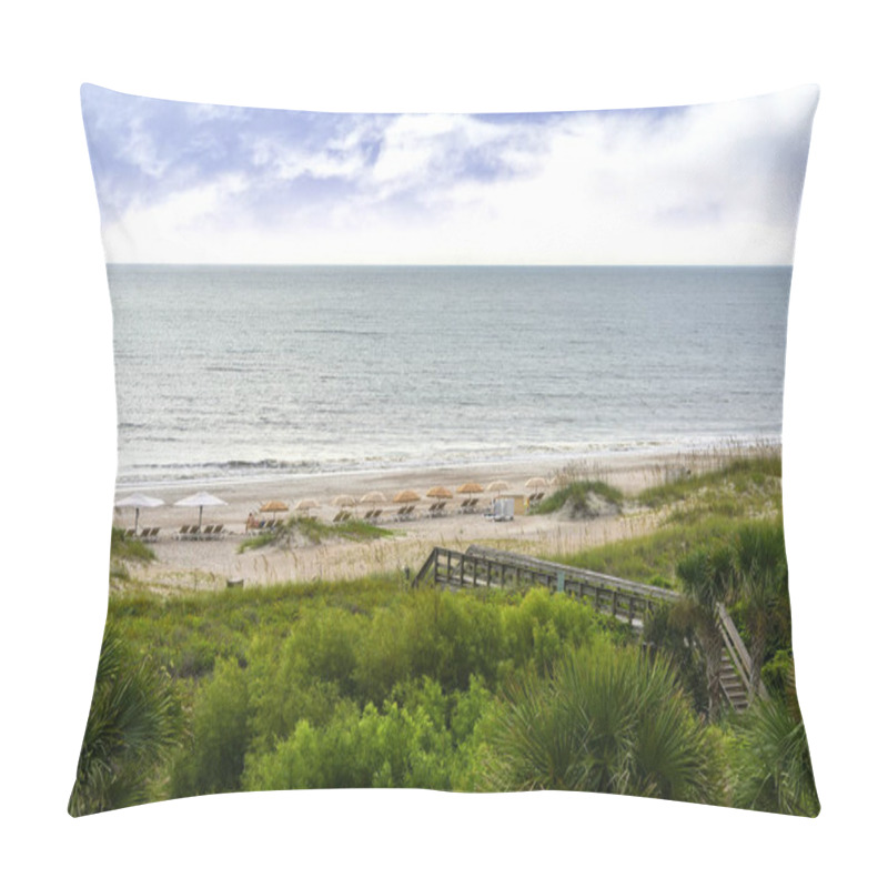 Personality  Beach On Amelia Island, Florida Pillow Covers