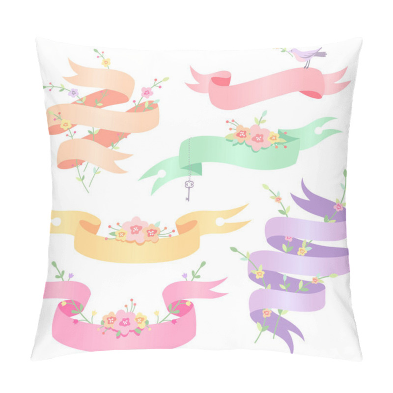 Personality  Romantic Ribbons Pillow Covers