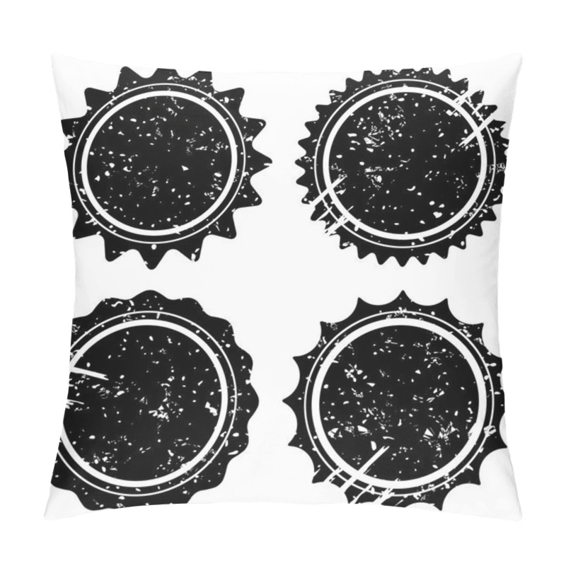 Personality  Retro Grunge Stamps And Badges. Pillow Covers