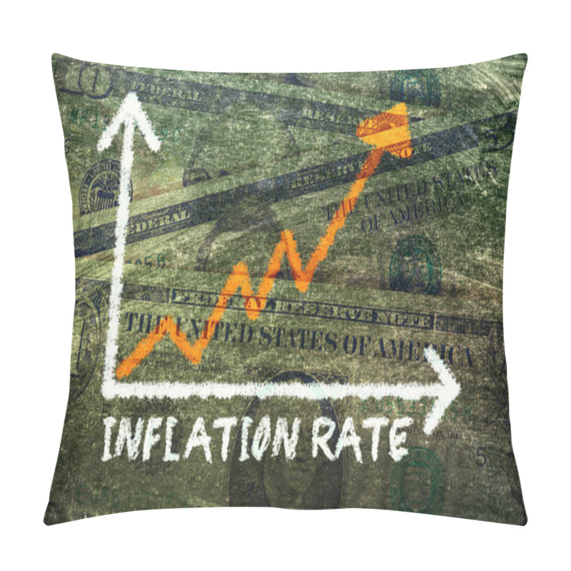 Personality  Dollar Bills And Inflation In USA Pillow Covers