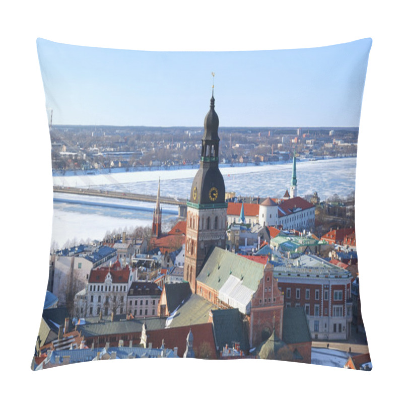 Personality  Areal View On Riga, Latvia Pillow Covers