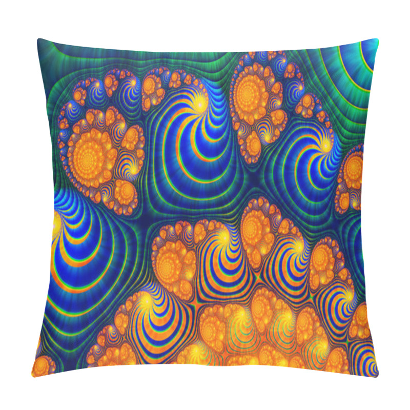 Personality  Abstract Digital Artwork. Patterns Of Nature. Jewels And Seashells Theme. Technologies Of Fractal Graphics. Pillow Covers