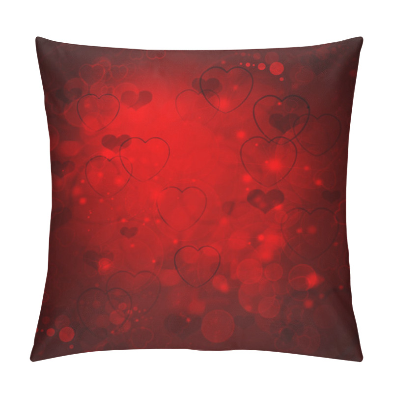 Personality  Valentines Day Red Background Pillow Covers