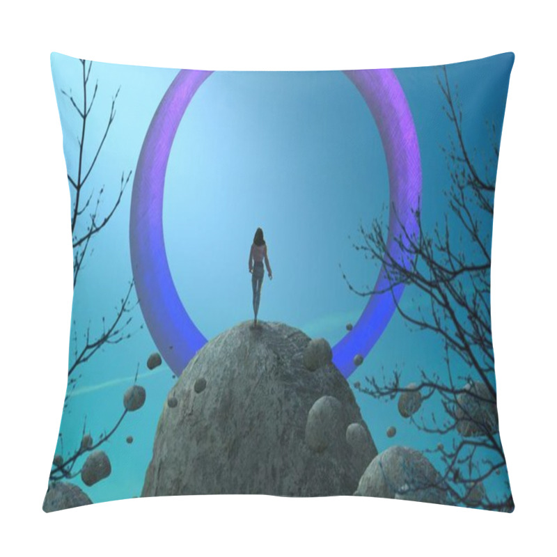 Personality  Woman In The Sea Pillow Covers