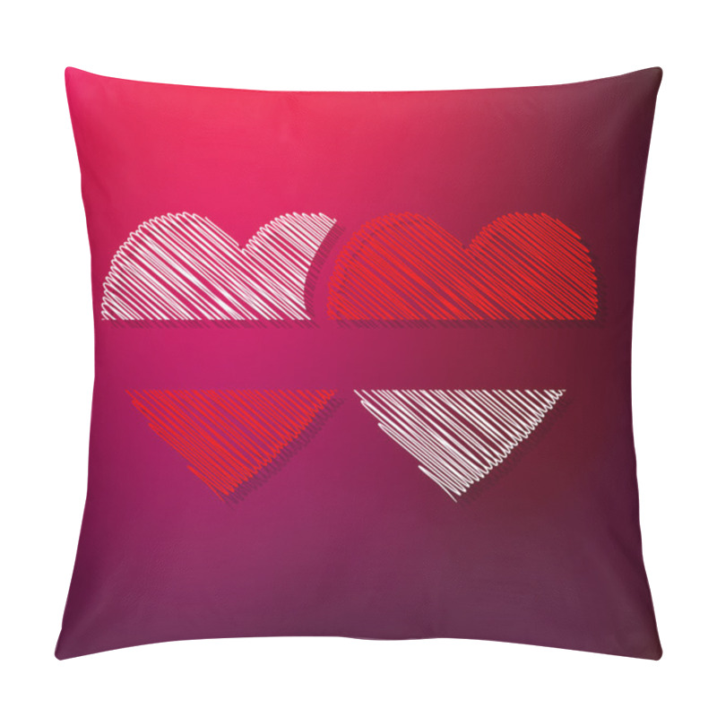 Personality  Couples Of Hearts Pillow Covers