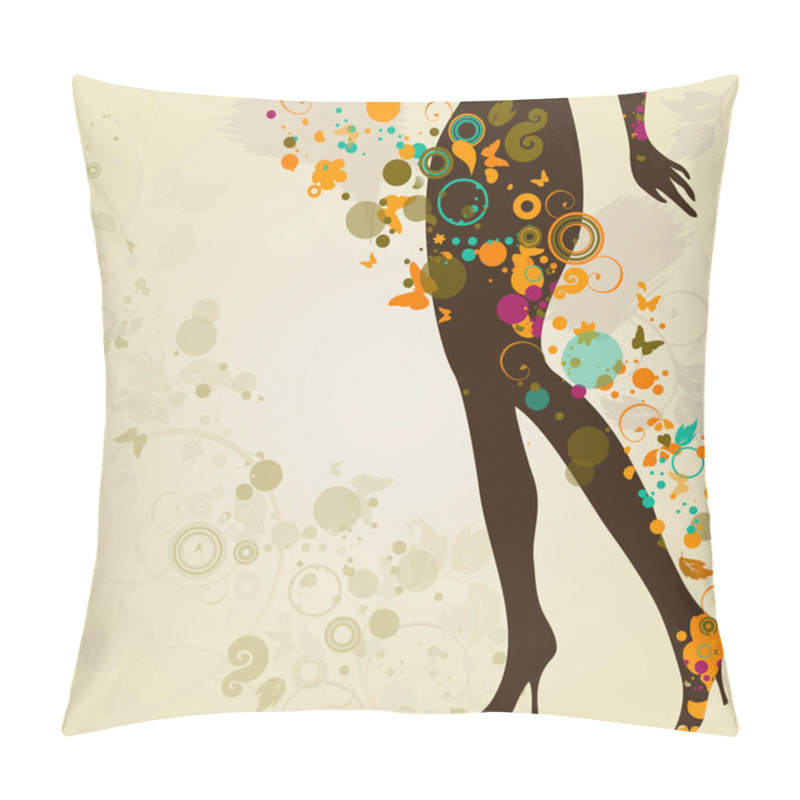 Personality  Woman`s Slim Legs Pillow Covers