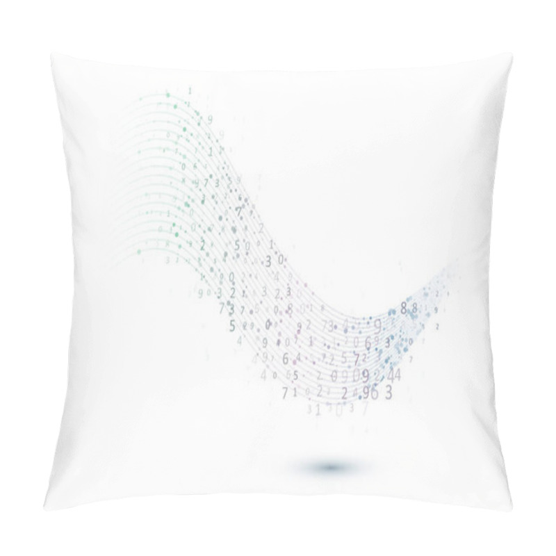 Personality  Abstract Data Flow Background Pillow Covers