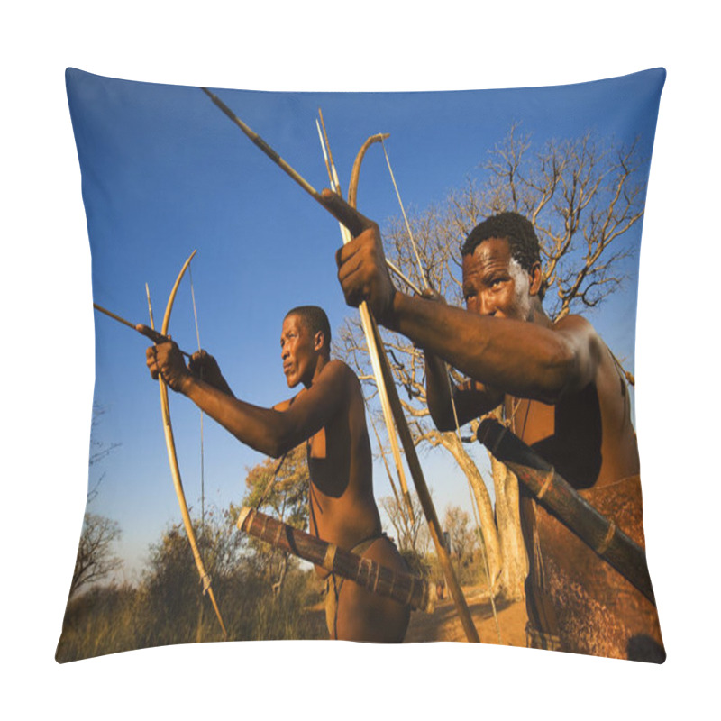 Personality  Bushmen Simulating A Hunt At Grashoek Pillow Covers