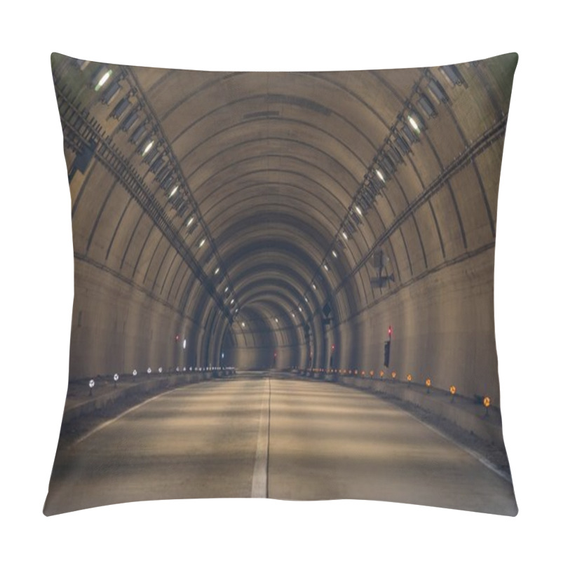 Personality  Tunnel Road With Two Lane  Pillow Covers