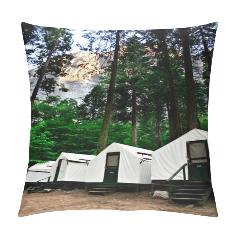 Personality  Curry Village, Yosemite National Park Pillow Covers