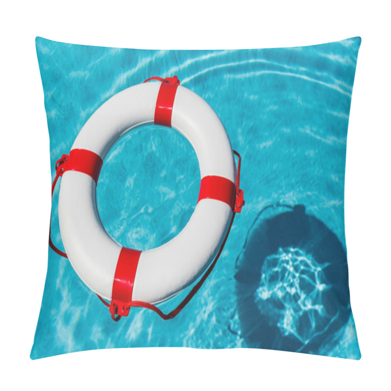 Personality  Lifebuoy In A Swimming Pool Pillow Covers