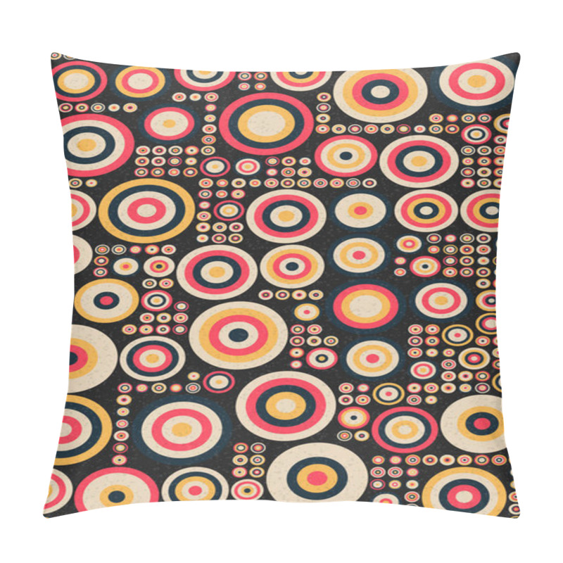 Personality  Abstract Geometric Pattern With Rounds Vector Illustration Pillow Covers