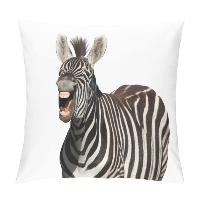 Personality  Zebra Laugh Or Shout Pillow Covers