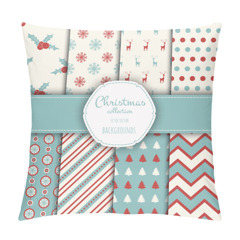 Personality  Set Of Seamless Backgrounds. Pillow Covers