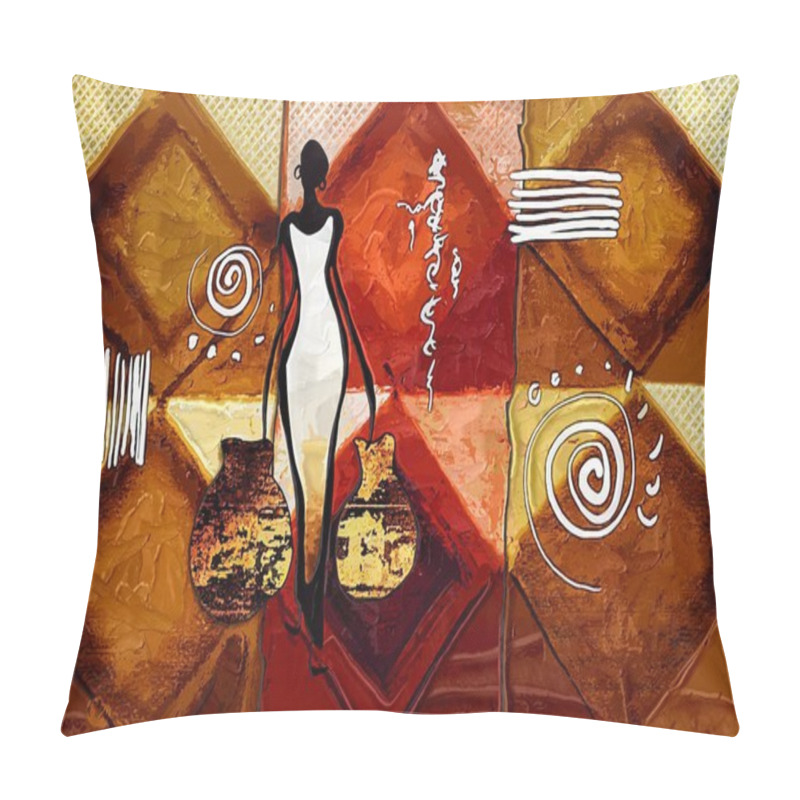 Personality  African Motive Art Pillow Covers