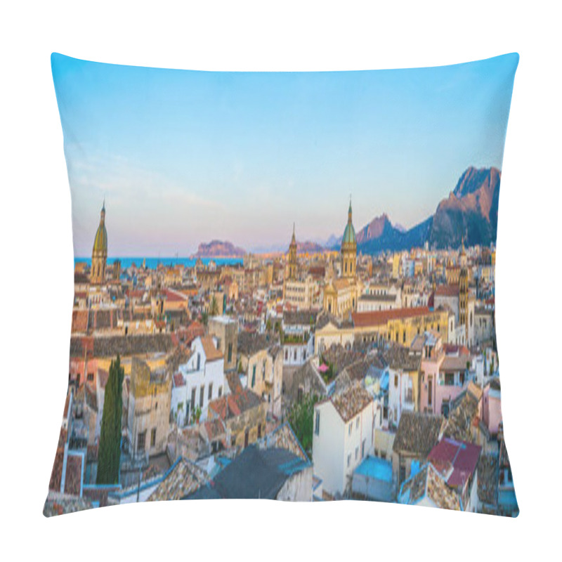 Personality  Aerial View Of Palermo, Sicily, Ital Pillow Covers