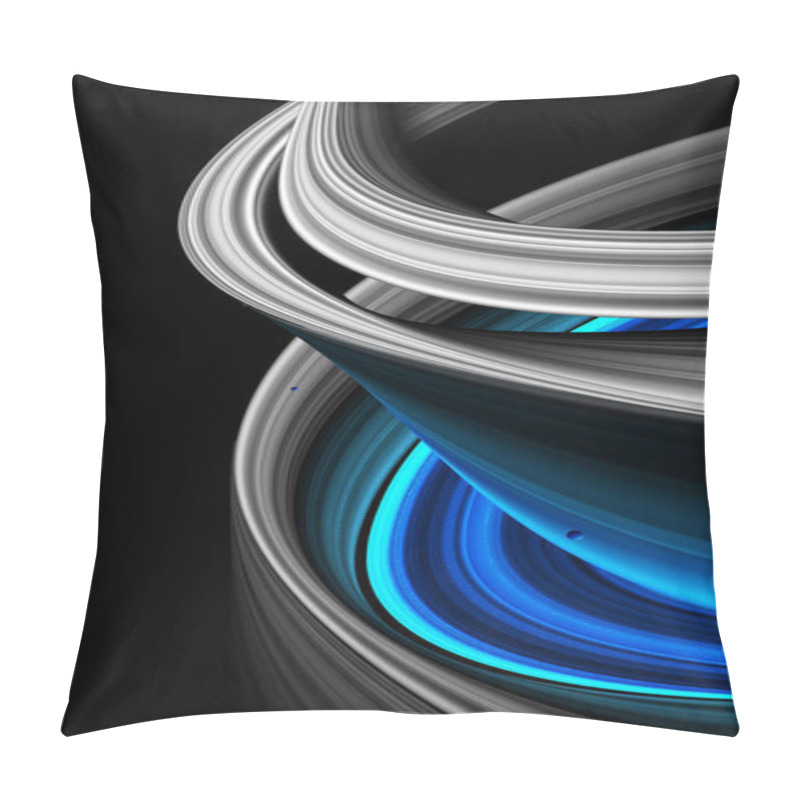 Personality  An Abstract Background Featuring 3d Mystically Ring Shapes Or Dyson Sphere In Vector Art, Suitable For A Mobile Screen, Phone Desktop, Landing Page, UI/UX, And Wallpaper. Pillow Covers