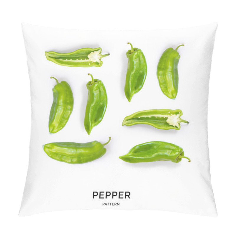 Personality  Pattern Of Peppers Laid Out Symetrically Pillow Covers