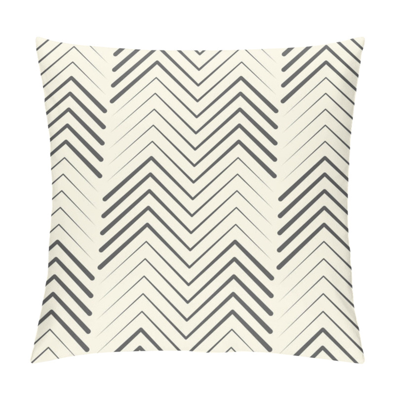 Personality  Abstract Zigzag Ornament. Endless Chevron Wallpaper Pillow Covers