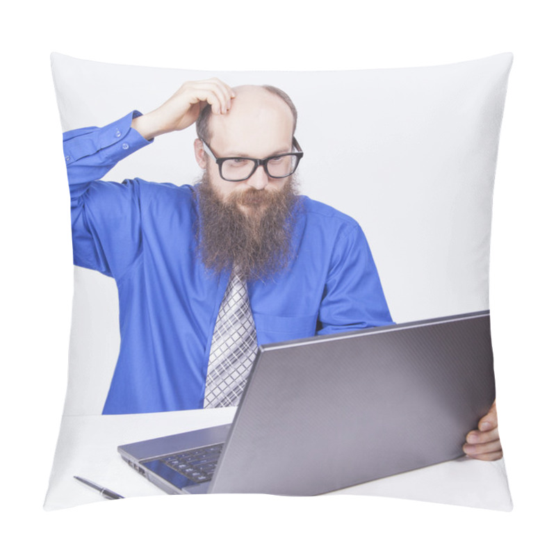 Personality  Working And Thinking - Businessman (Series) Pillow Covers