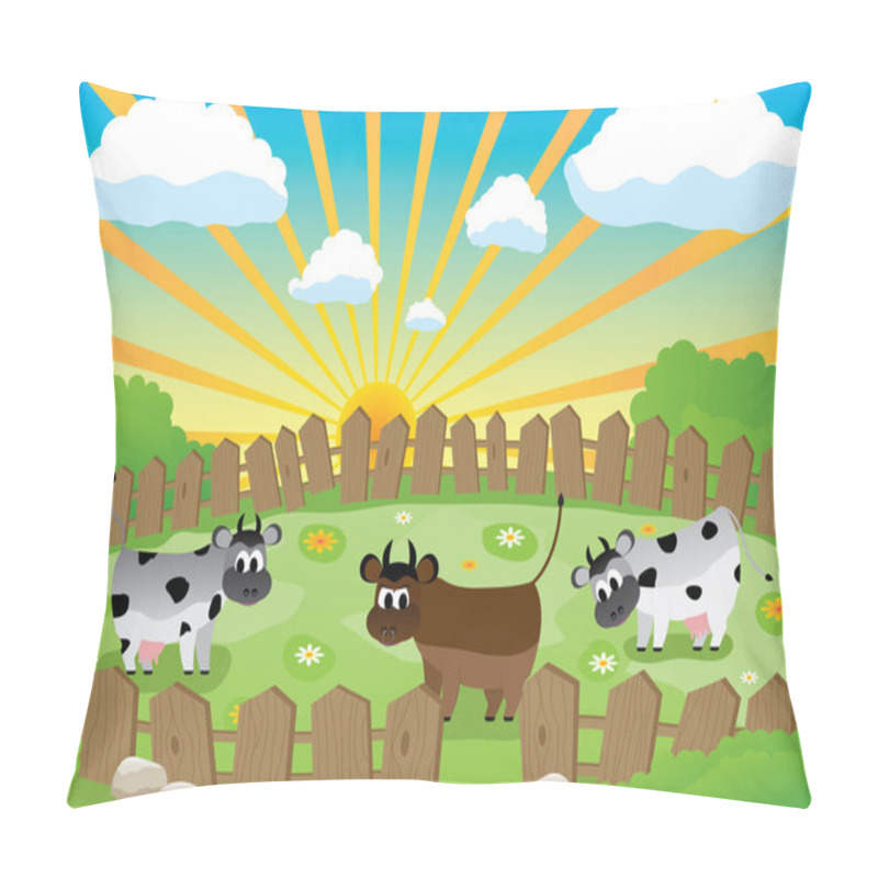 Personality  Small Pasture Pillow Covers