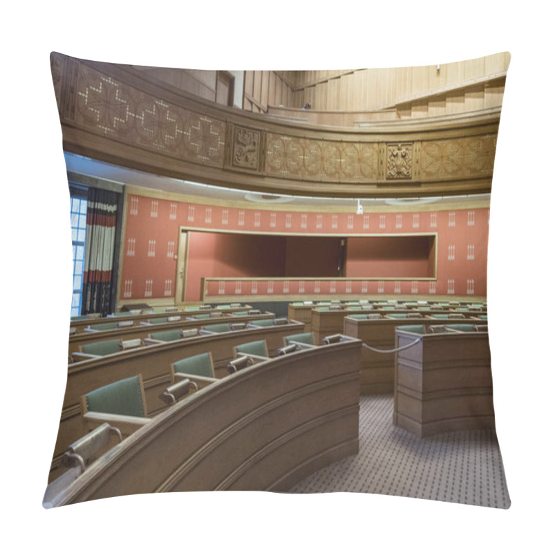 Personality  This Modern Auditorium In Oslo Showcases An Elegant Interior With Wooden Accents And Comfortable Seating, Ideal For Conferences And Performances. Pillow Covers