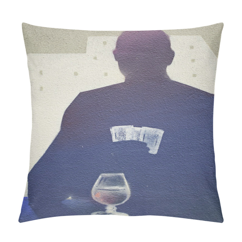 Personality  Man Playing Cards Pillow Covers