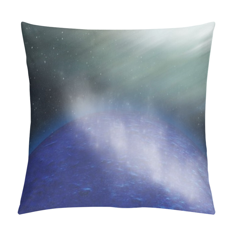 Personality   3d Planet.  Belt Asteroids In Space On A Starry Background. Pillow Covers