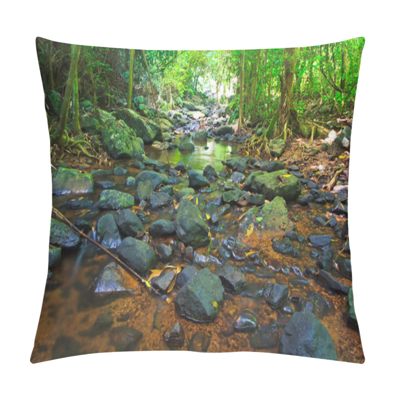 Personality  Deep Forest Waterfall Pillow Covers