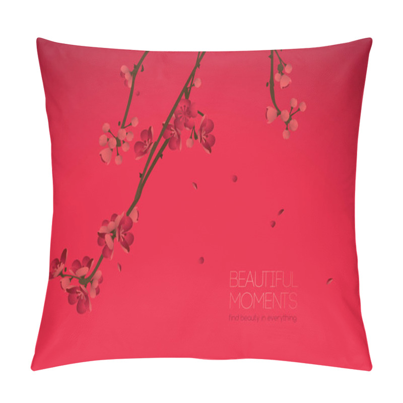 Personality  Blossoming Plum Branch Pillow Covers