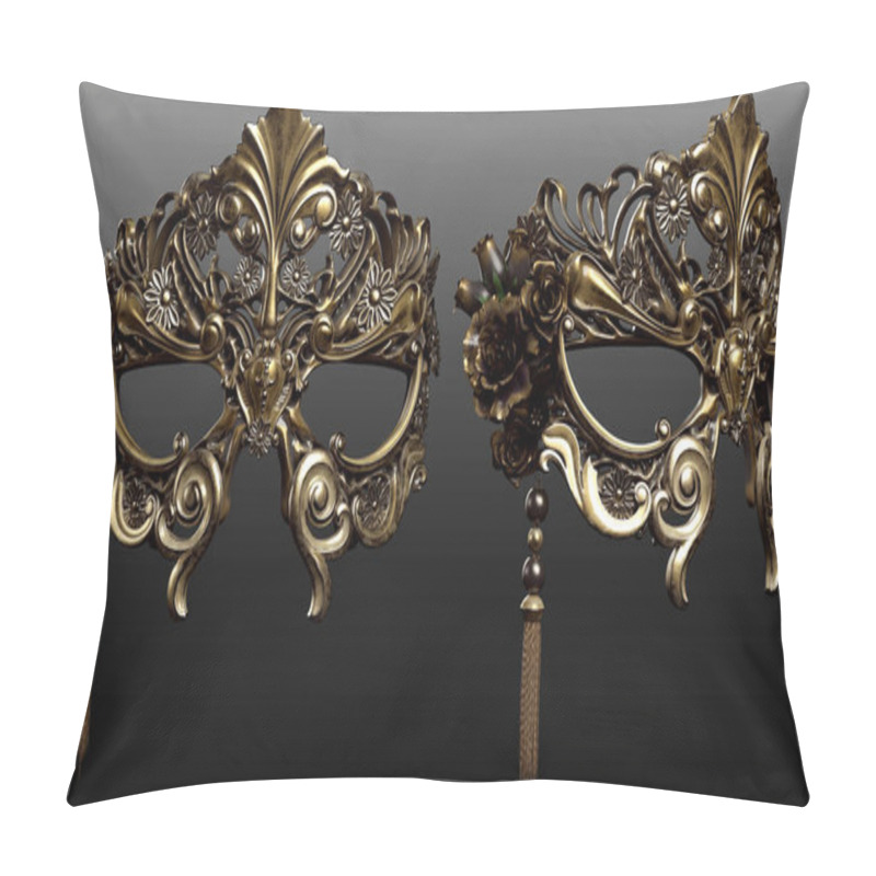 Personality  Fantasy Masque, Rococo Mask, Carnivale Mask, Venetian Or French Masquerade Ball Pillow Covers