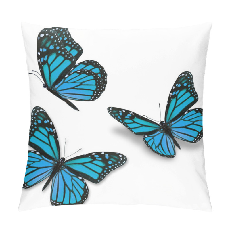 Personality  Blue Monarch Butterfly Pillow Covers