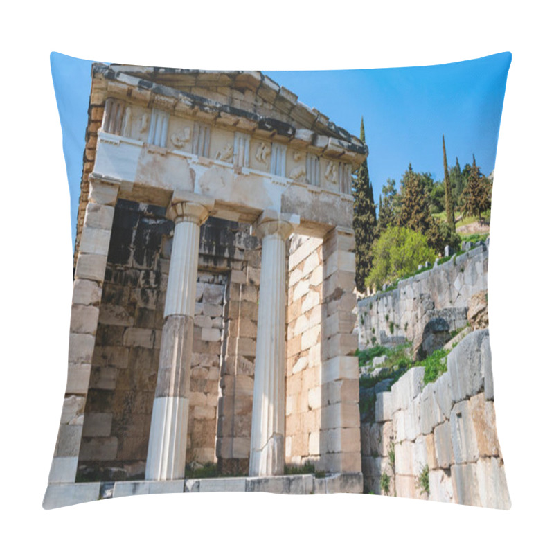 Personality  Sunshine On Ancient Columns In Greece  Pillow Covers