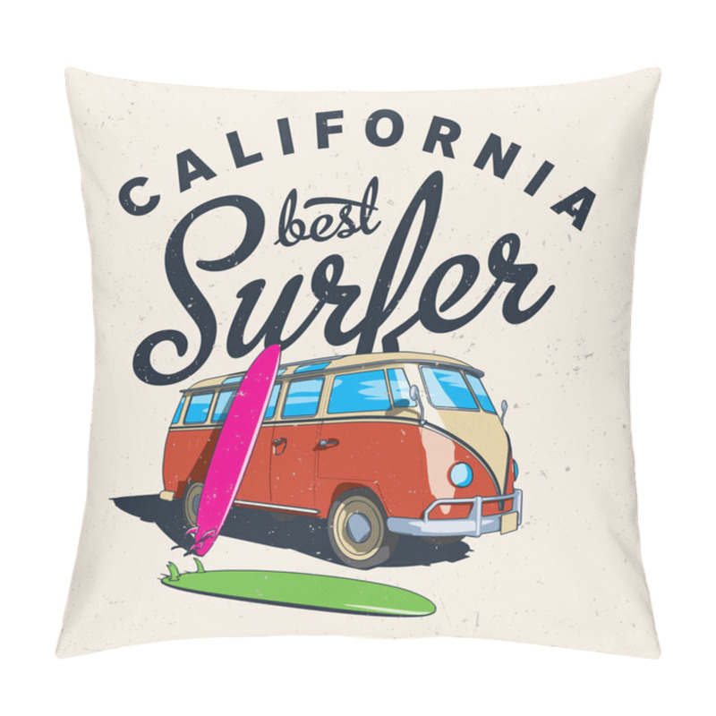 Personality  California Best Surfer Poster Pillow Covers