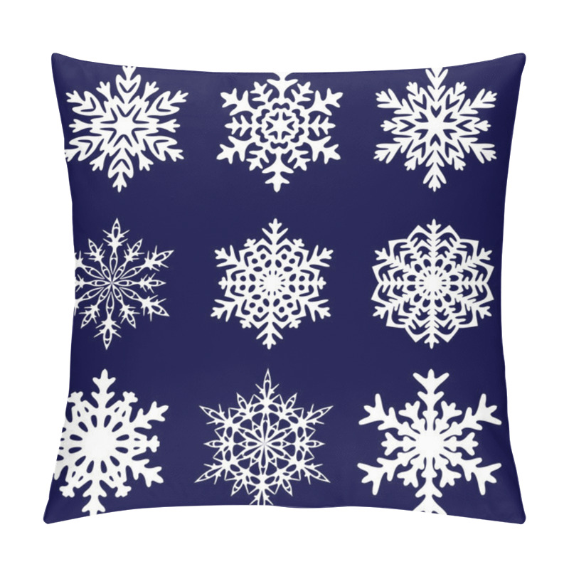 Personality  Decorative Snowflake. Vector Illustration. Pillow Covers