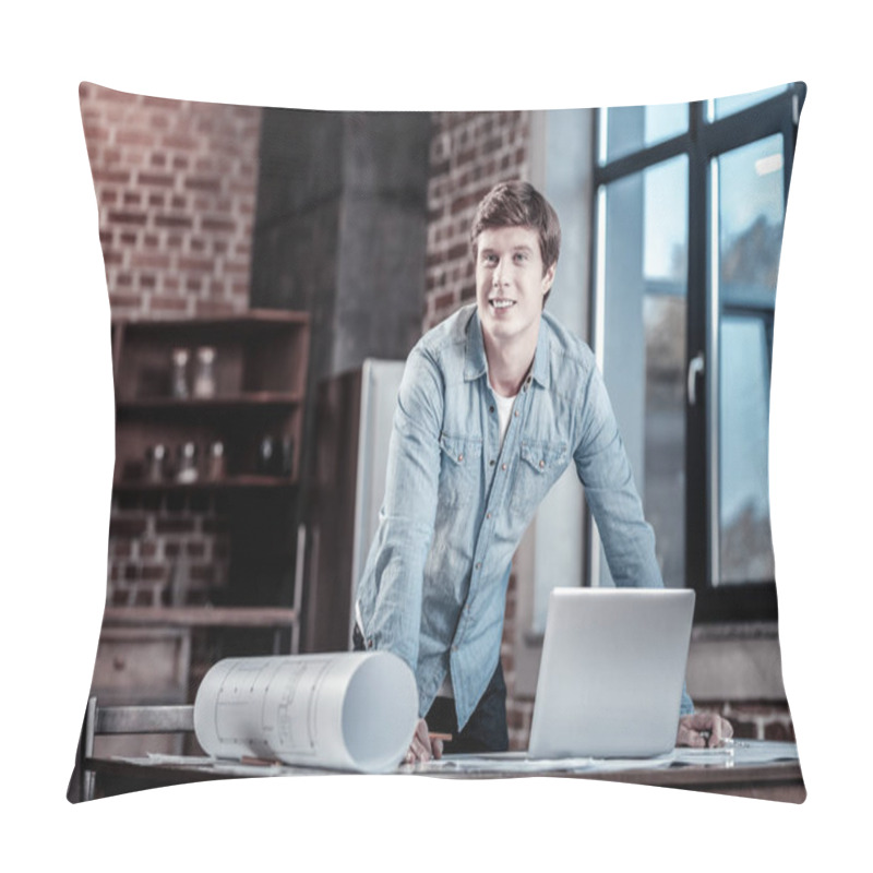 Personality  Inspired Male Engineer Finishing Work Pillow Covers