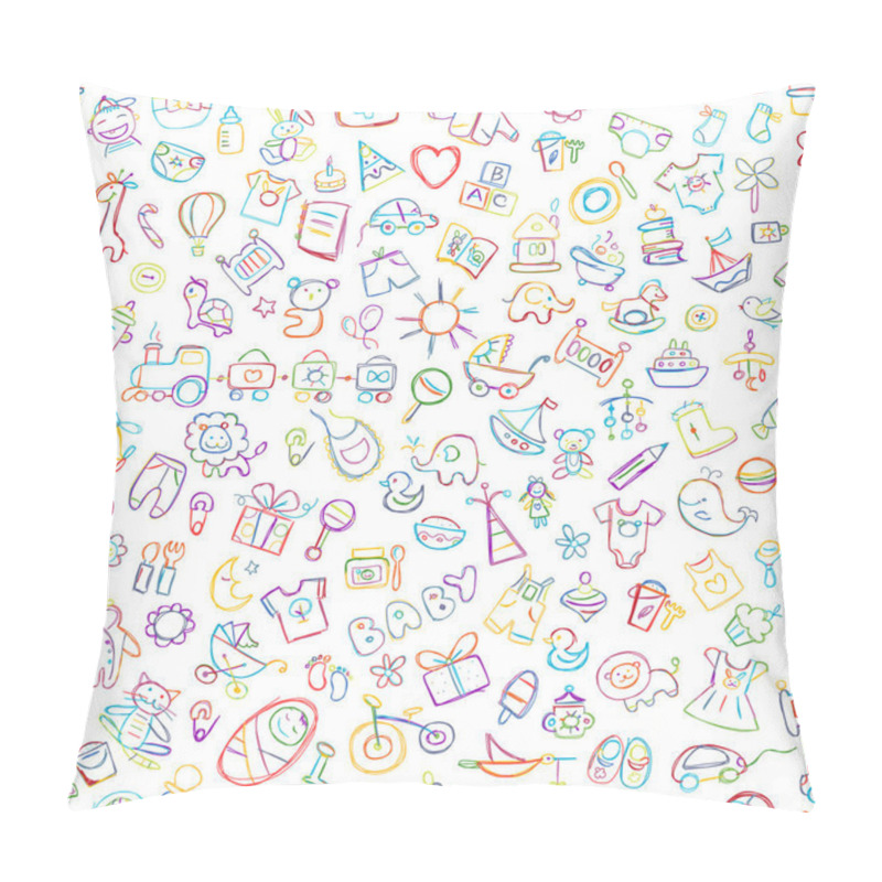 Personality  Baby Seamless Pattern For Your Design Pillow Covers