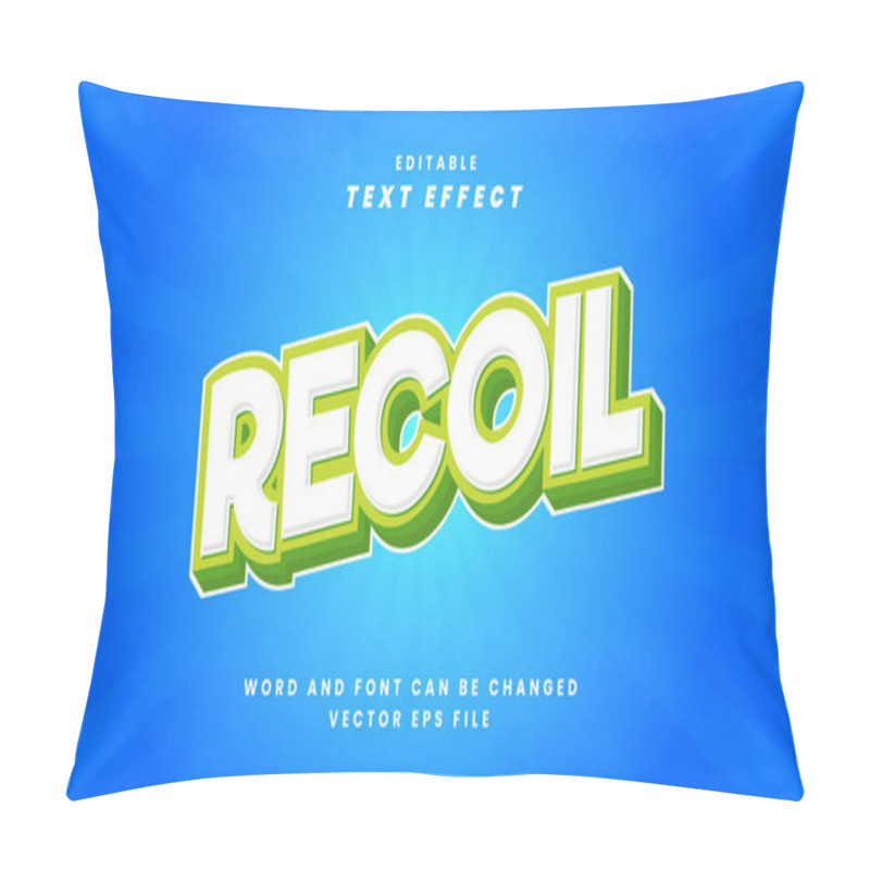 Personality  Recoil Editable Text Effect Pillow Covers