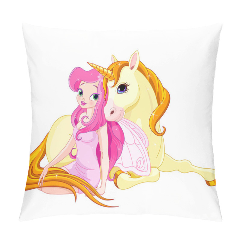 Personality  Fairy And Unicorn Pillow Covers