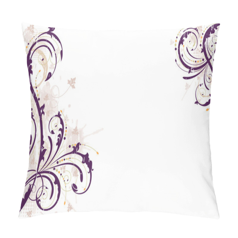 Personality  Vector Grunge Floral Background Pillow Covers