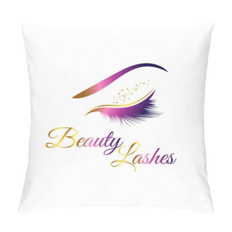 Personality  Beauty Cosmetic Eye Lashes Logo Symbol Icon Pillow Covers