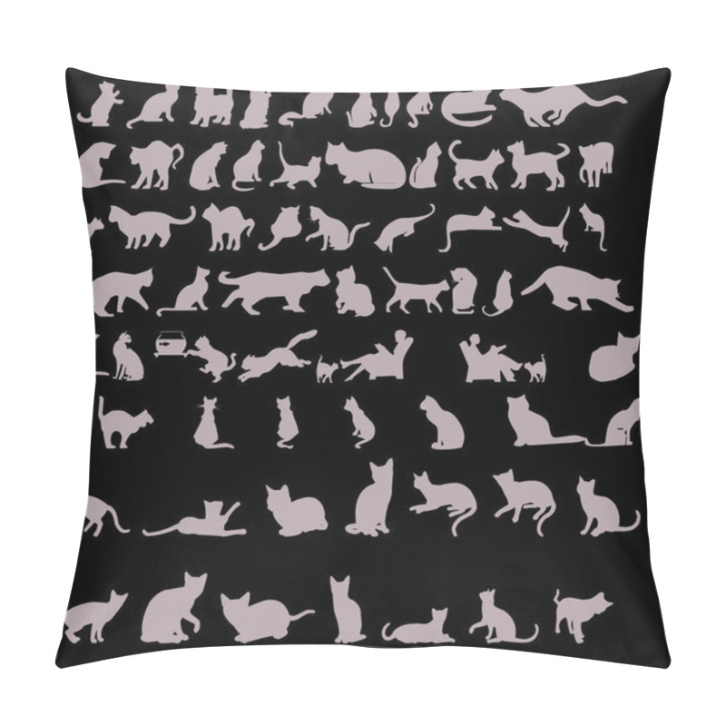 Personality  Cat Silhouettes Pillow Covers