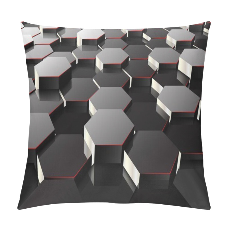 Personality  Perspective Hexagonal Background Pillow Covers