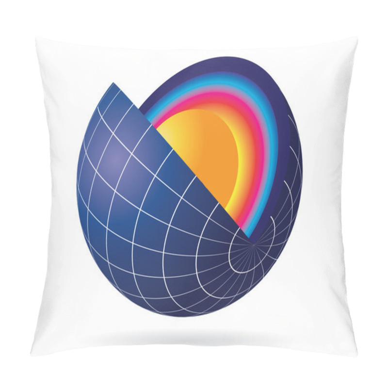 Personality  Earth Cut View Pillow Covers