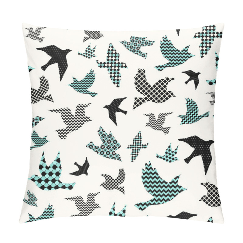 Personality  Birds Seamless Pattern Pillow Covers