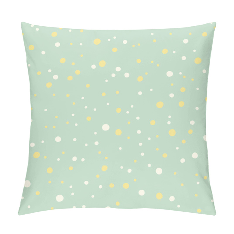 Personality  Baby Fun Hand Drawn Dots Asymmetrical Seamless Pattern, Dotted Swiss Pillow Covers