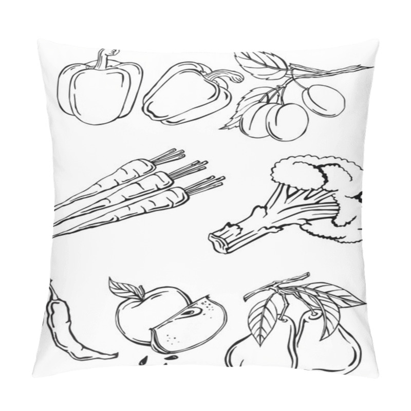 Personality  Vegetables And Fruits Pillow Covers