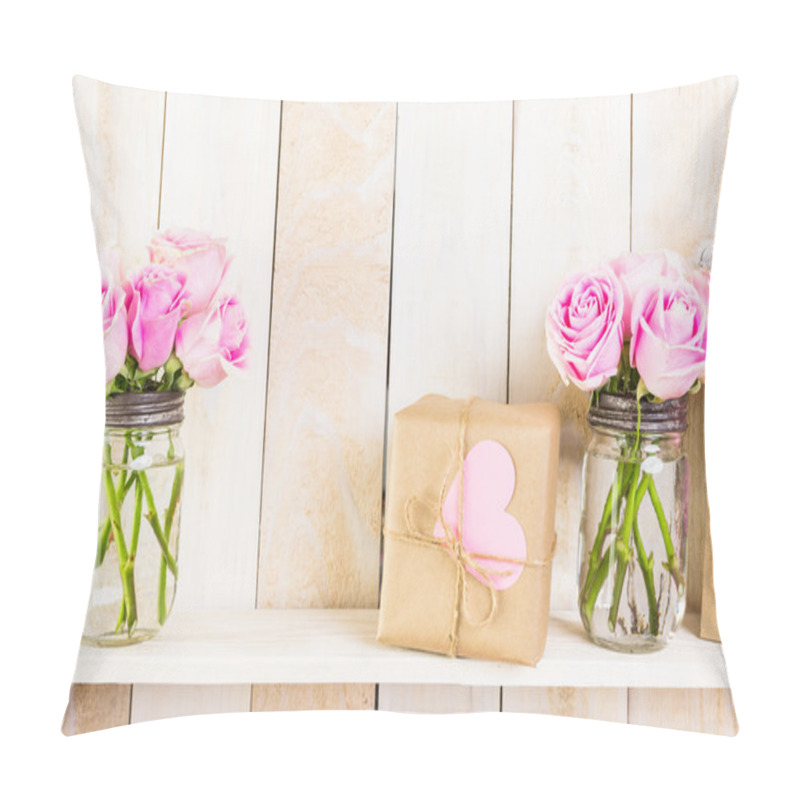 Personality  Beautiful Pink Roses Pillow Covers